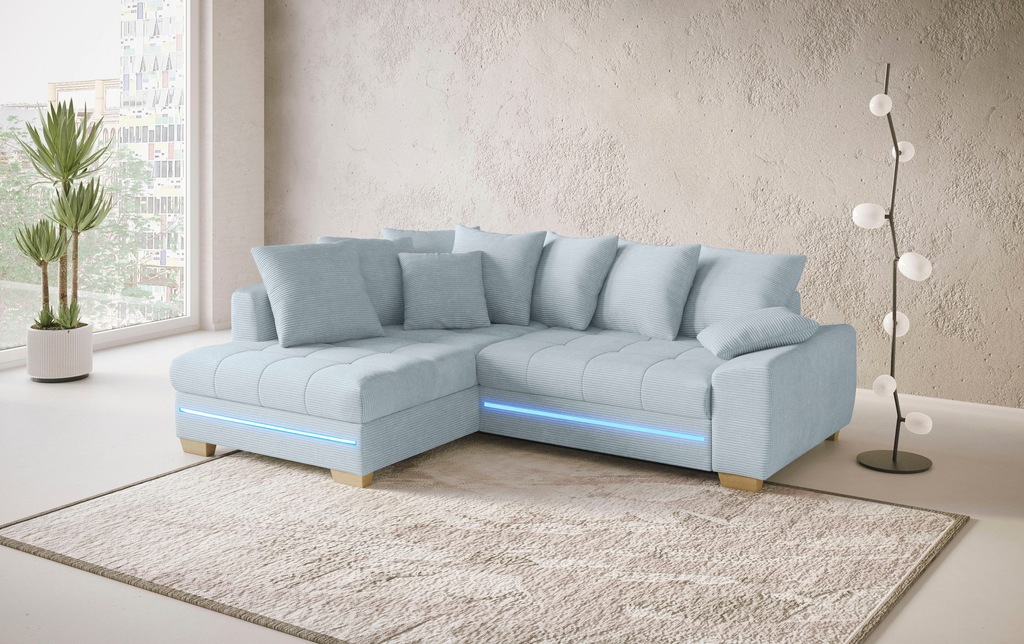 Mr. Couch Ecksofa "Nikita II, L-Form", mit RGB-LED Beleuchtung, wahlweise m günstig online kaufen