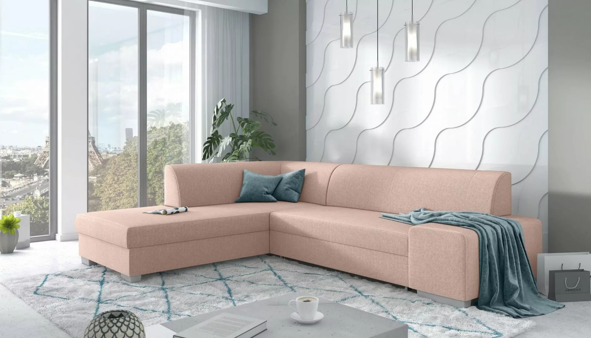 Stylefy Ecksofa Ticino, L-Form, Eckcouch, Bonellfederung günstig online kaufen