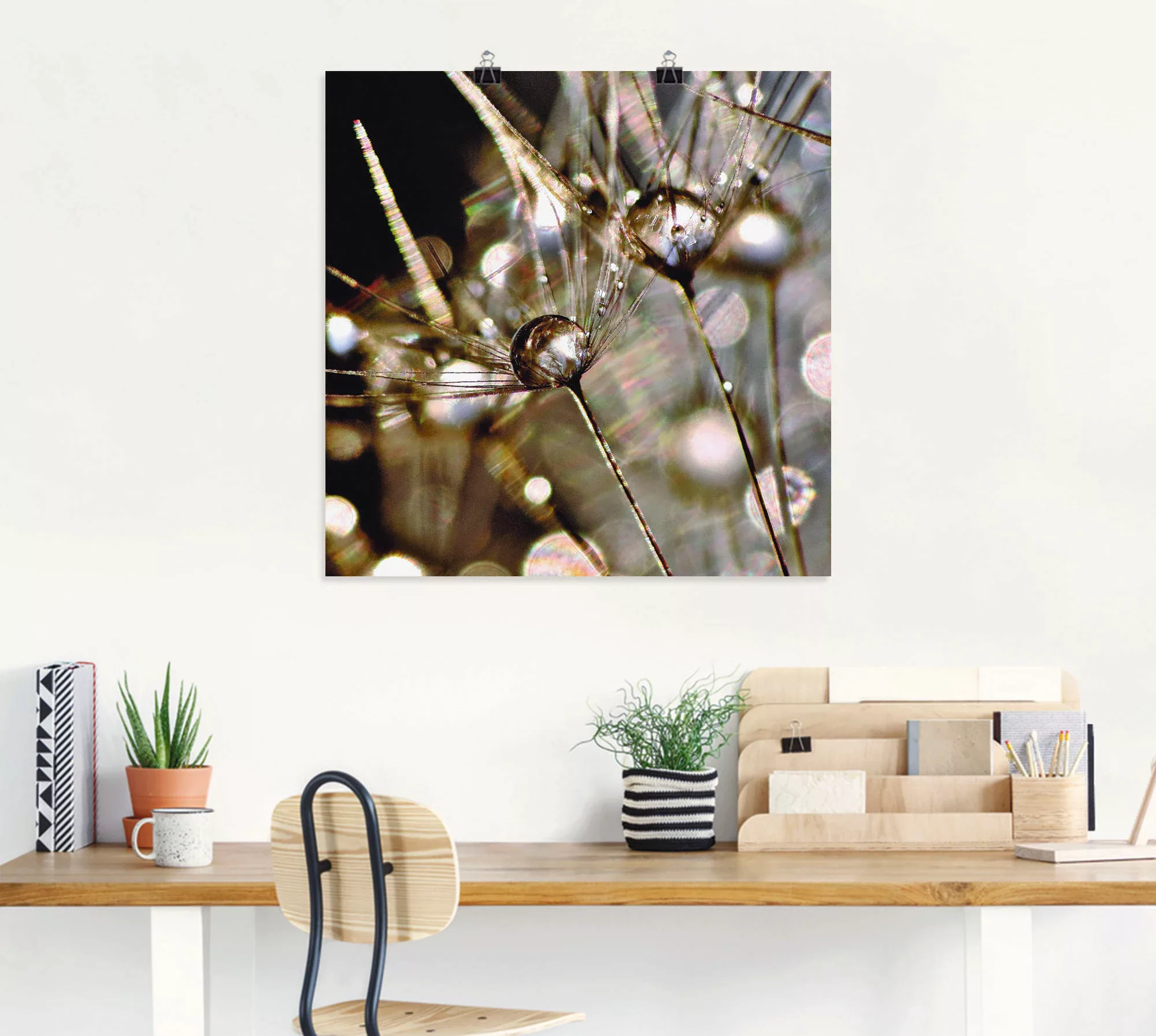 Artland Wandbild »Pusteblume abstrakt«, Blumen, (1 St.) günstig online kaufen