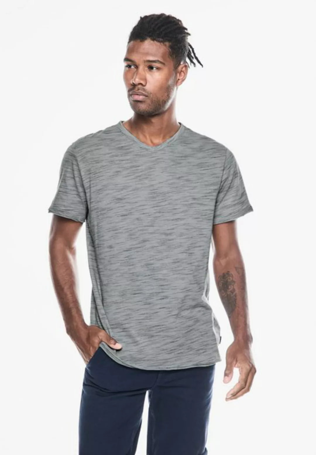 STREET ONE MEN T-Shirt im soften Baumwoll-Mix günstig online kaufen