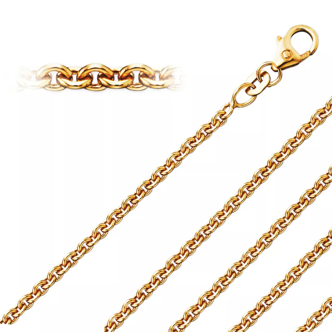 ONE ELEMENT Goldkette "Halsketten aus 333 Gelbgold Ø 2,40 mm", Damen Gold S günstig online kaufen