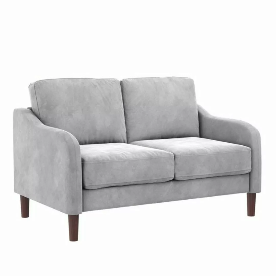 loft24 Sofa Marbella, 2-Sitzer, Couch, Bezug in Samtoptik, Länge 129,5 cm günstig online kaufen