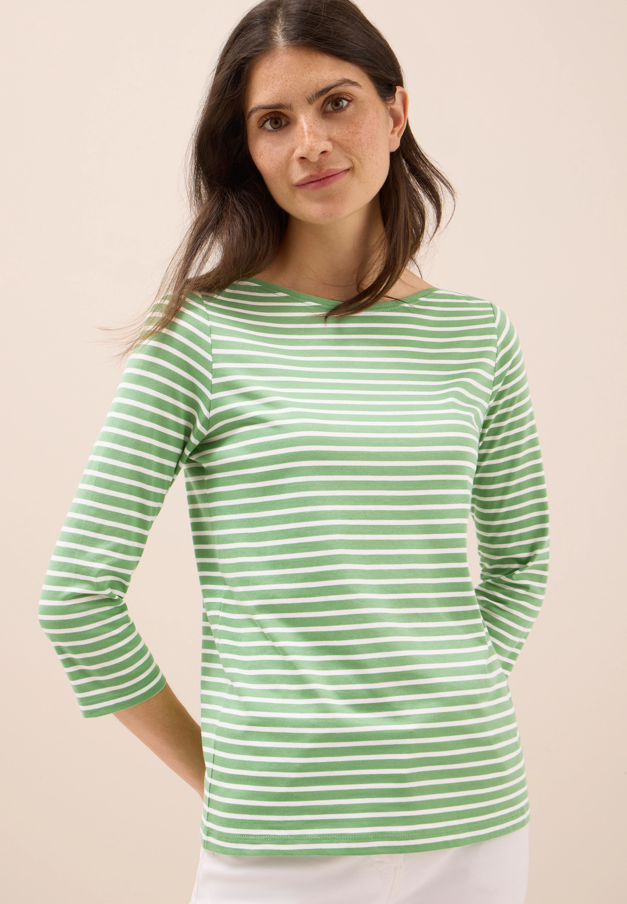 Cecil 3/4-Arm-Shirt, mit Streifen Muster günstig online kaufen