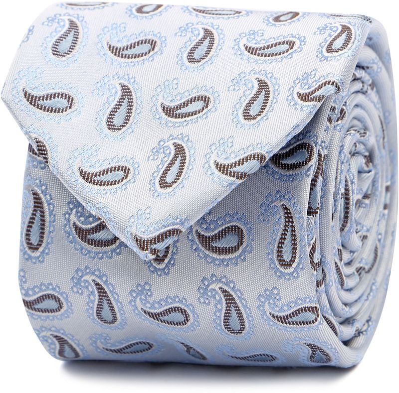 Suitable Krawatte Seide Paisley Hellblau - günstig online kaufen