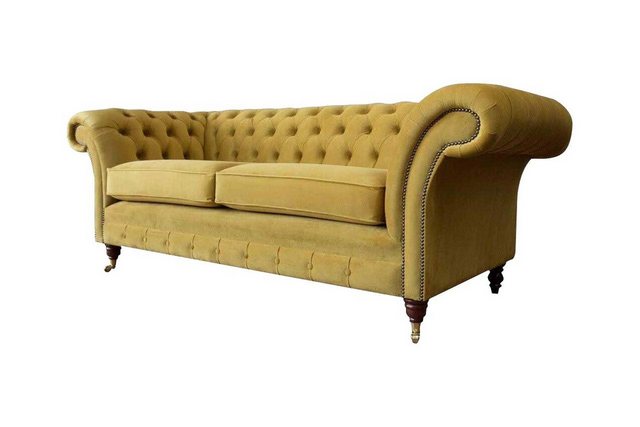 JVmoebel Sofa Chesterfield Dreisitzer Luxus Sofa 3 Sitzer Sofas Stoff Desig günstig online kaufen