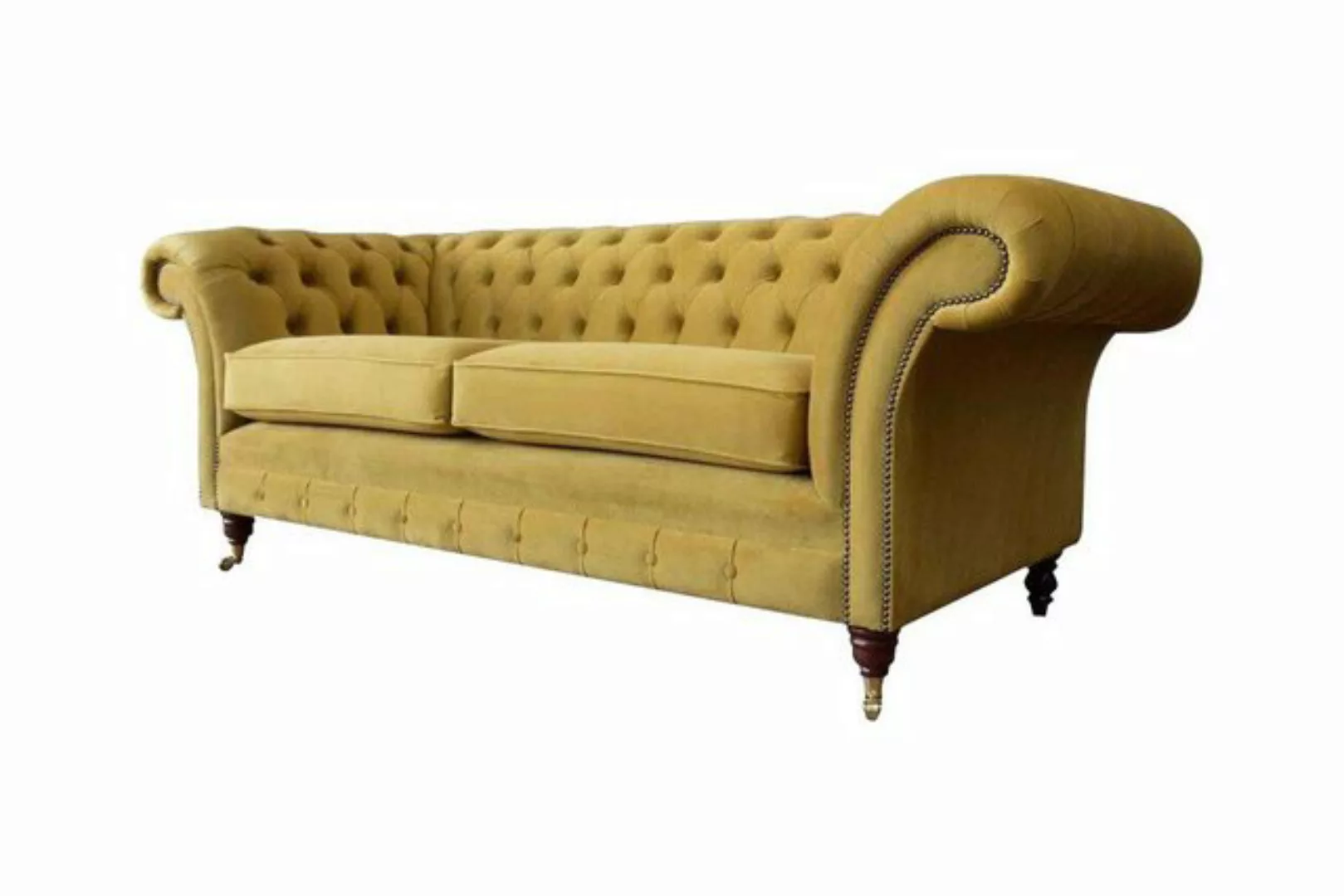 JVmoebel Sofa Chesterfield Dreisitzer Luxus Sofa 3 Sitzer Sofas Stoff Desig günstig online kaufen