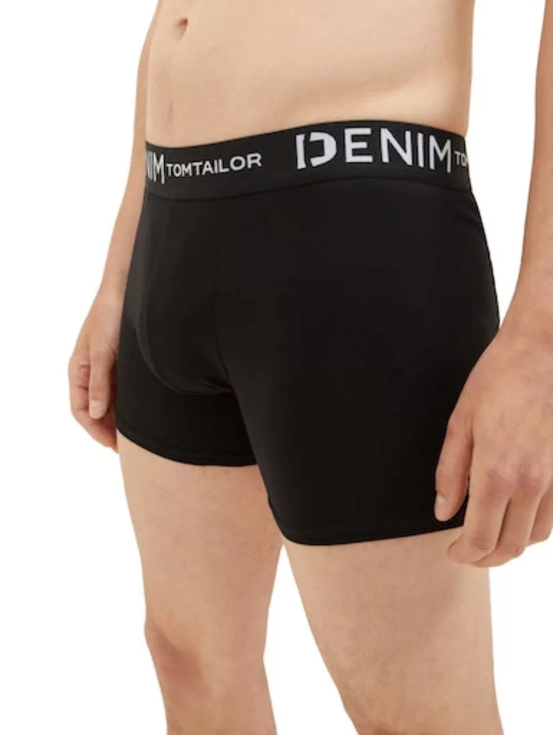 TOM TAILOR Denim Boxershorts, (Packung, 3 St.), mit Logo-Stretchbund günstig online kaufen