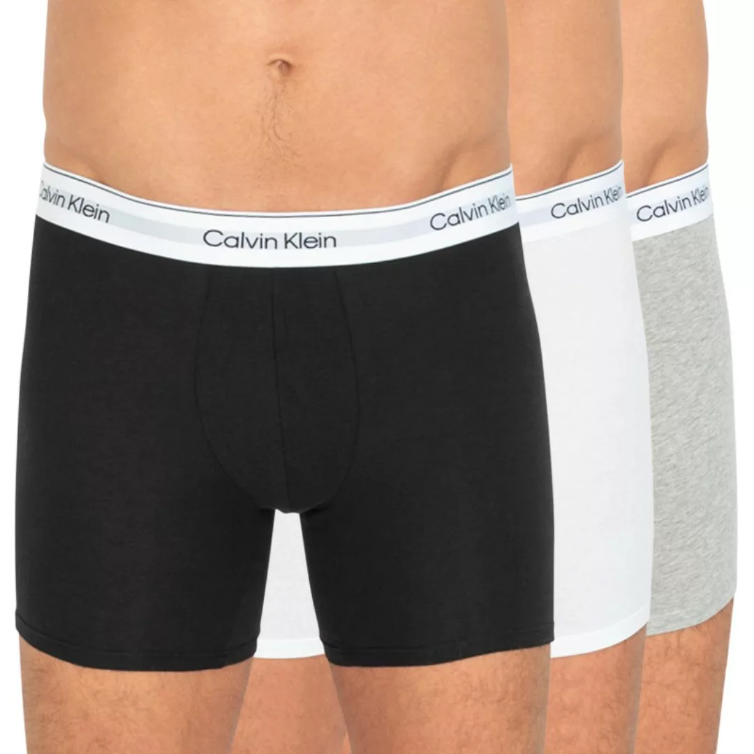 Calvin Klein 3-er Set Boxer Briefs Schwarz, Weiß & Grau günstig online kaufen