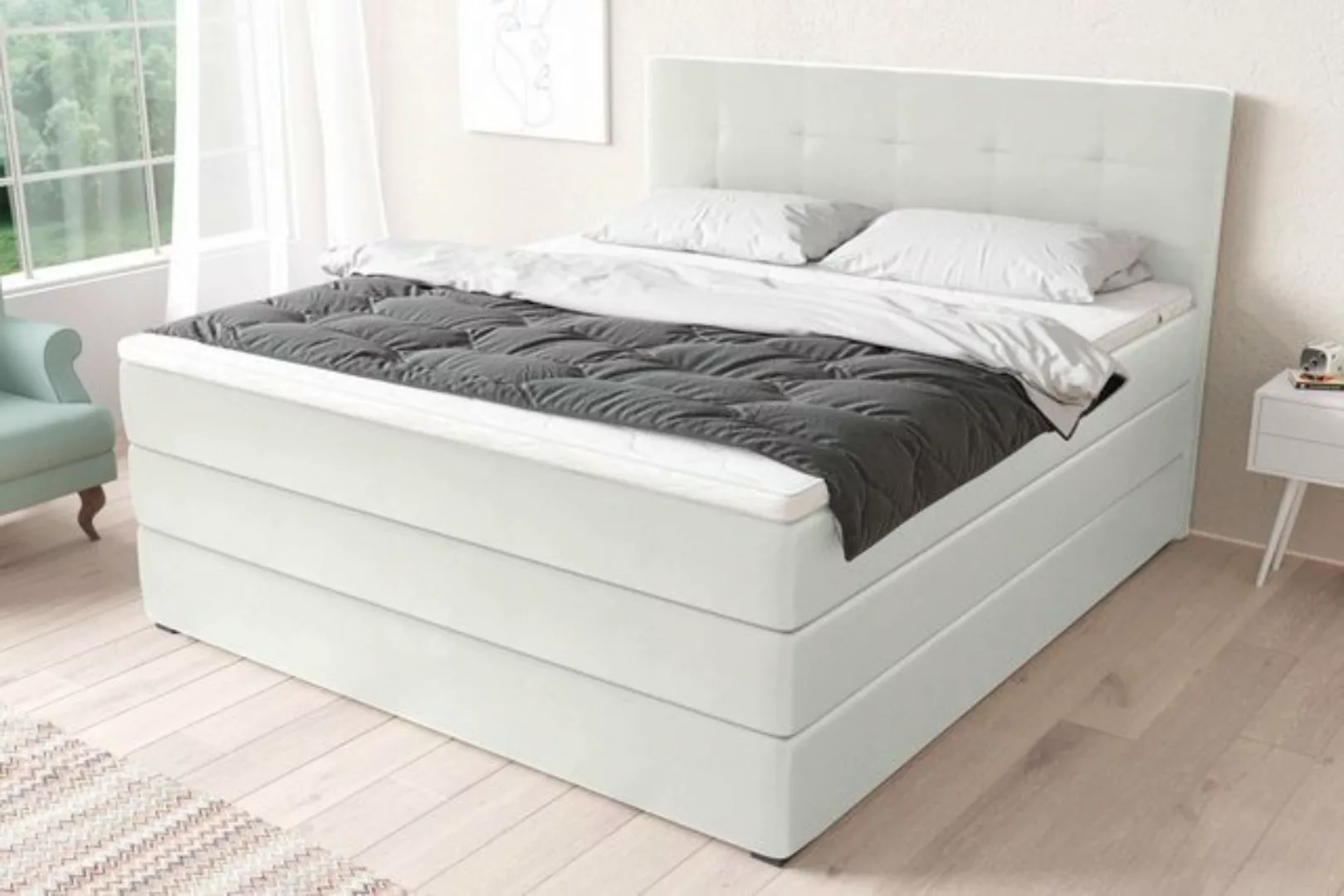 Stylefy Boxspringbett Madagaskar (Schlafzimmerbett, Bett), gepolstert günstig online kaufen