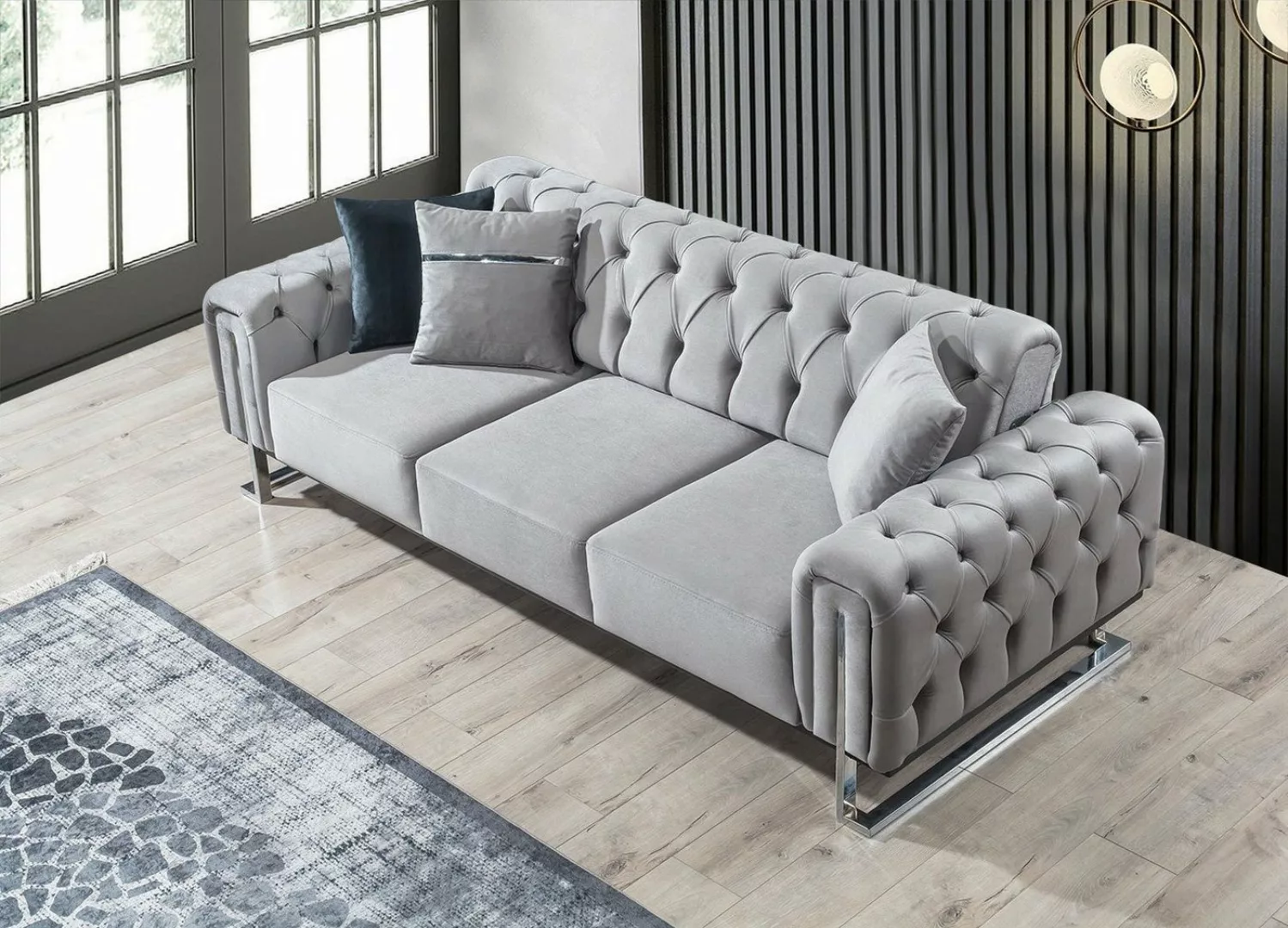 Villa Möbel Sofa Nova, 1 Stk. 3-Sitzer, Quality Made in Turkey, Mikrofaser günstig online kaufen