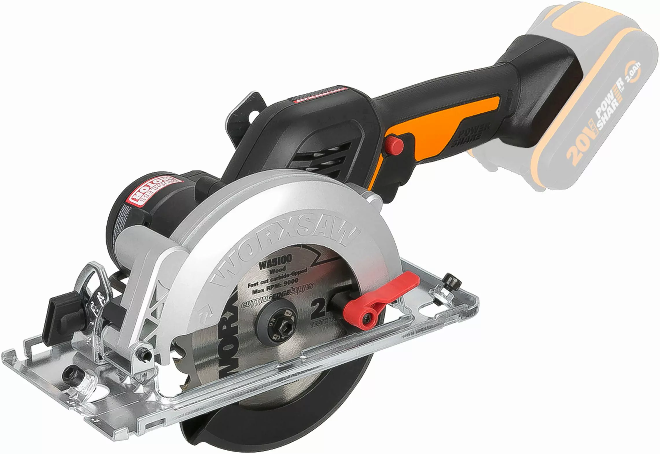 Worx Akku-Handkreissäge WX531.9 PowerShare 20 V Solo günstig online kaufen