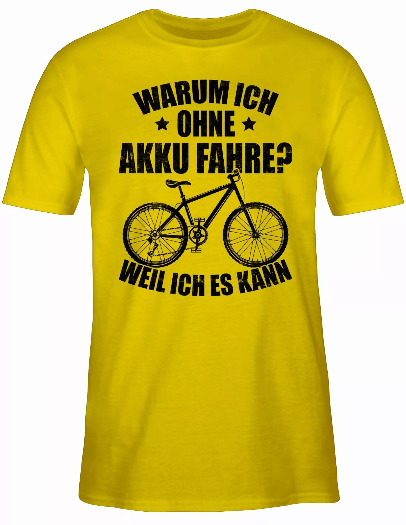 Shirtracer T-Shirt Warum ich ohne Akku günstig online kaufen