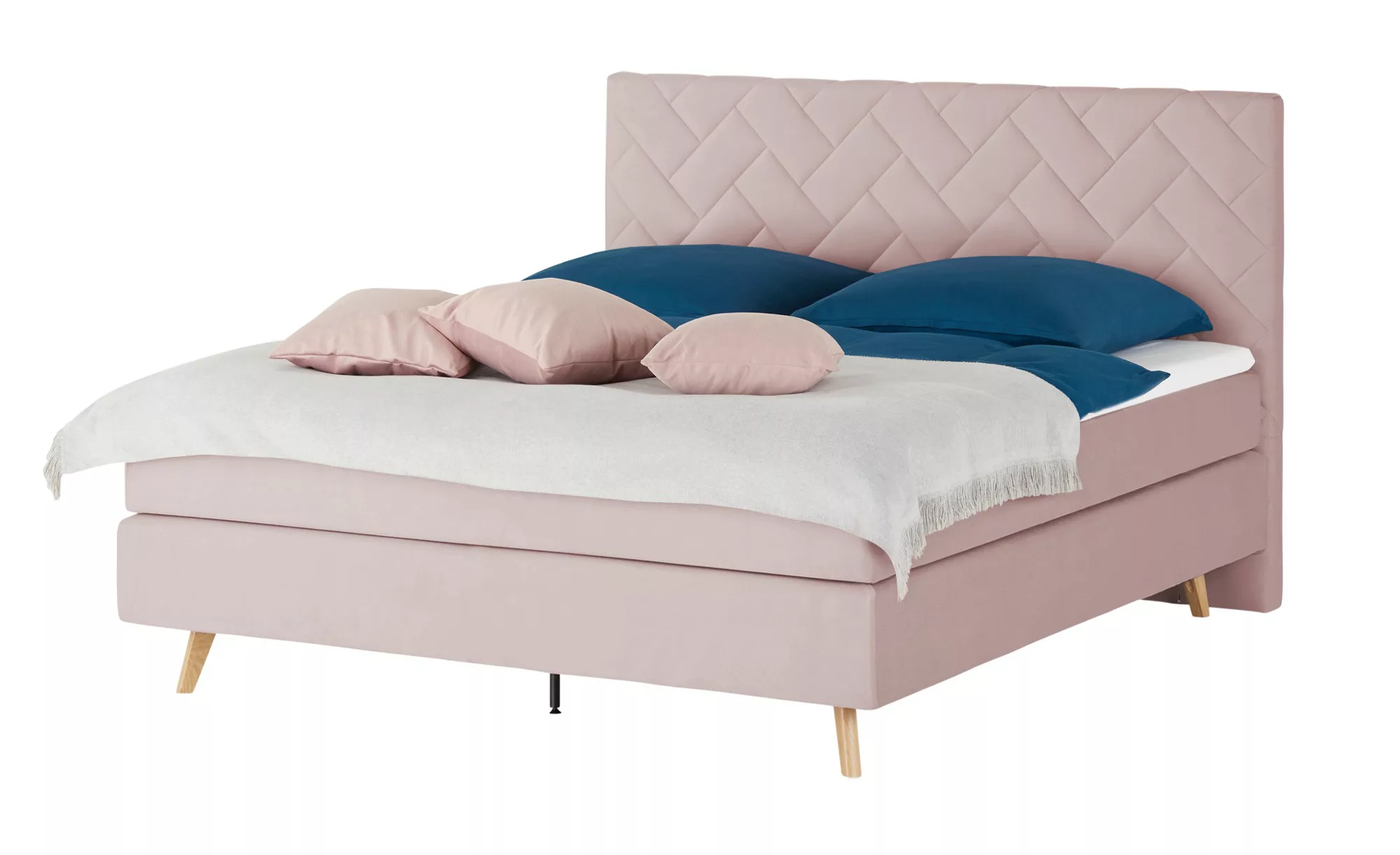 Boxspringbett  Weave ¦ rosa/pink ¦ Maße (cm): B: 160 H: 122 Betten > Boxspr günstig online kaufen