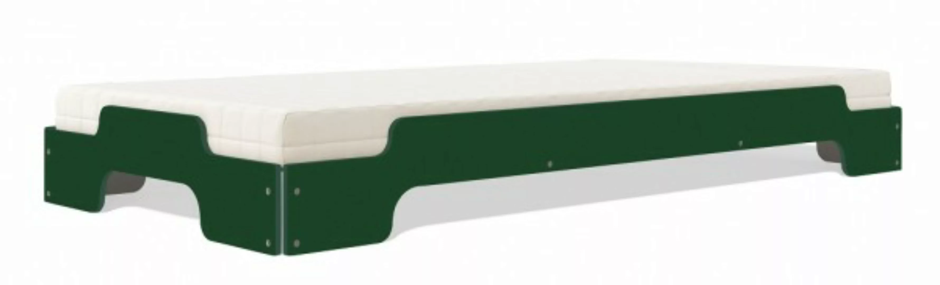 Stapelliege KLASSIK - Farbig moselgrün RAL 150 30 20 100 x 200 cm günstig online kaufen
