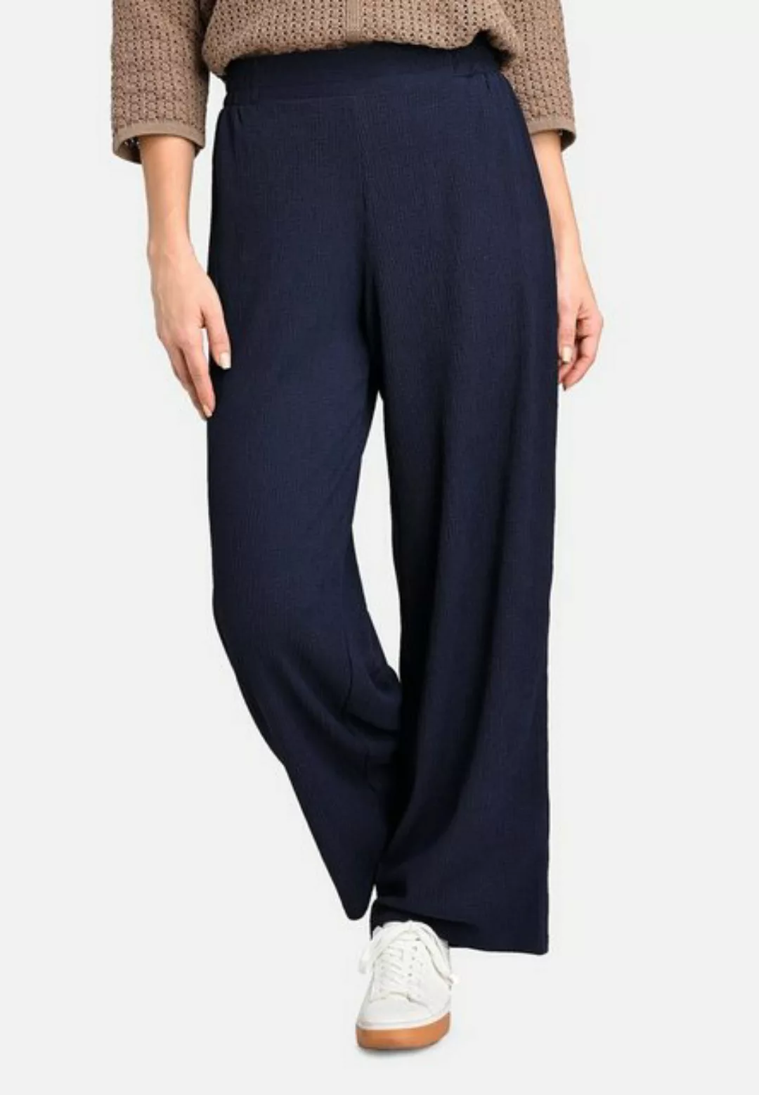BICALLA Culotte Trousers Crinkle - 16/navy (1-tlg) günstig online kaufen