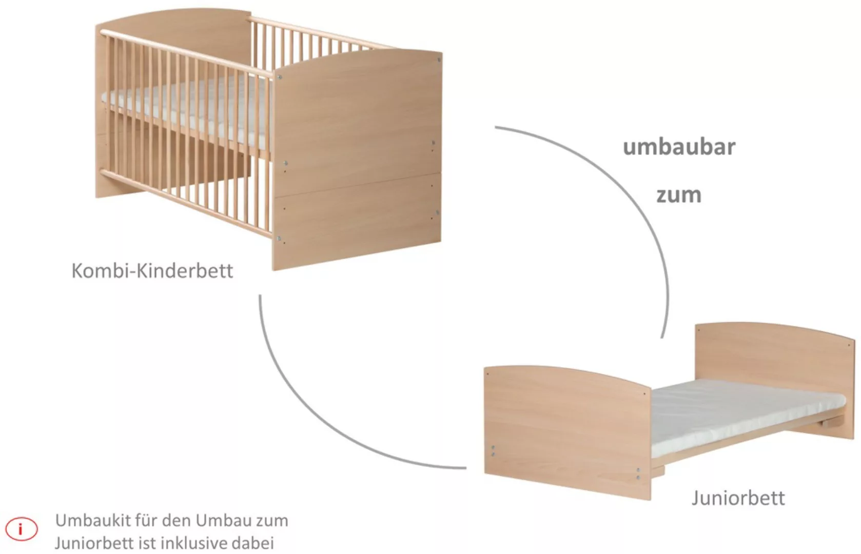 Schardt Babybett "Komplettbett Classic Line", ink. Schaumstoffmatratze günstig online kaufen