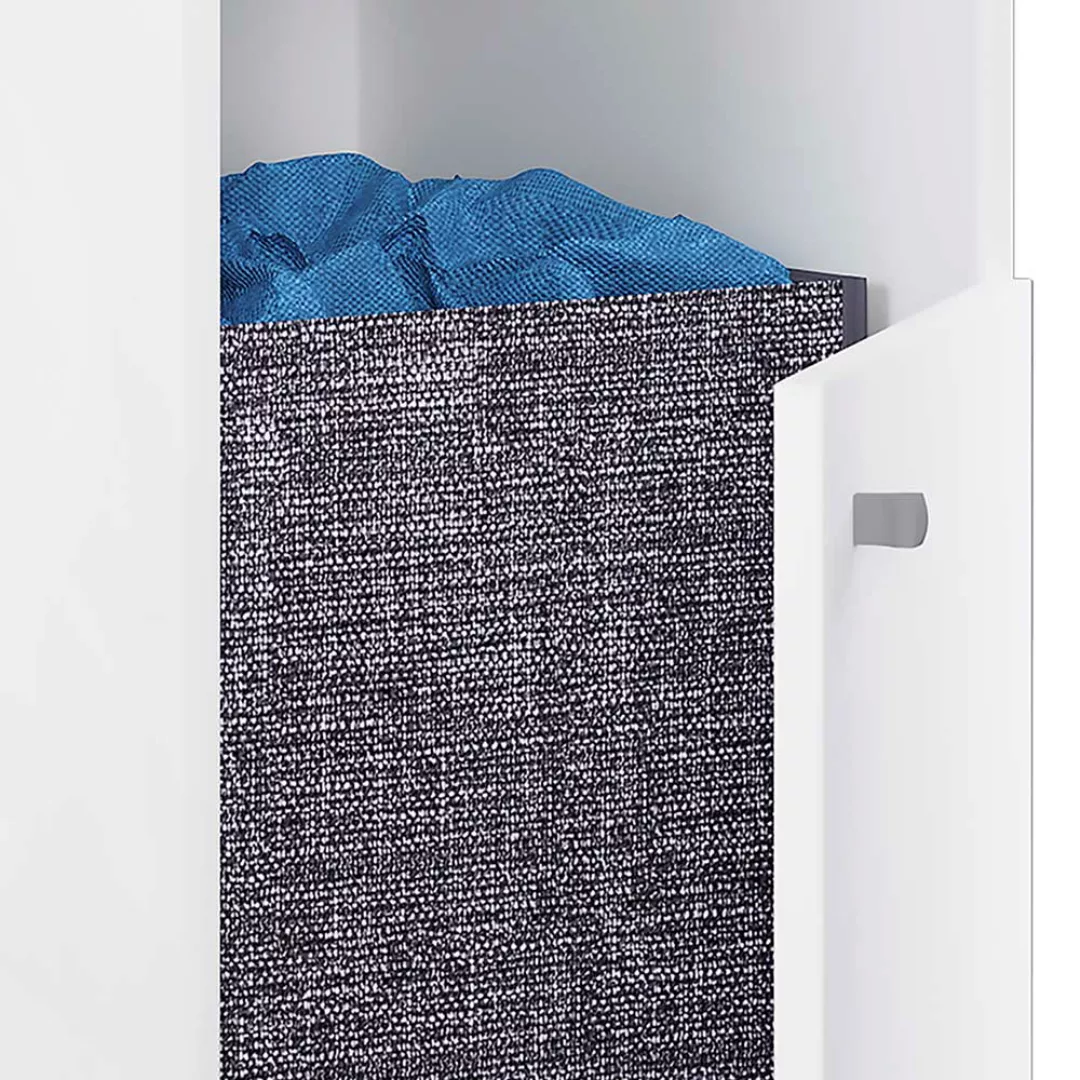 Kleiner Wäschesammler Schrank in Weiß 74 cm hoch - 40 cm breit günstig online kaufen