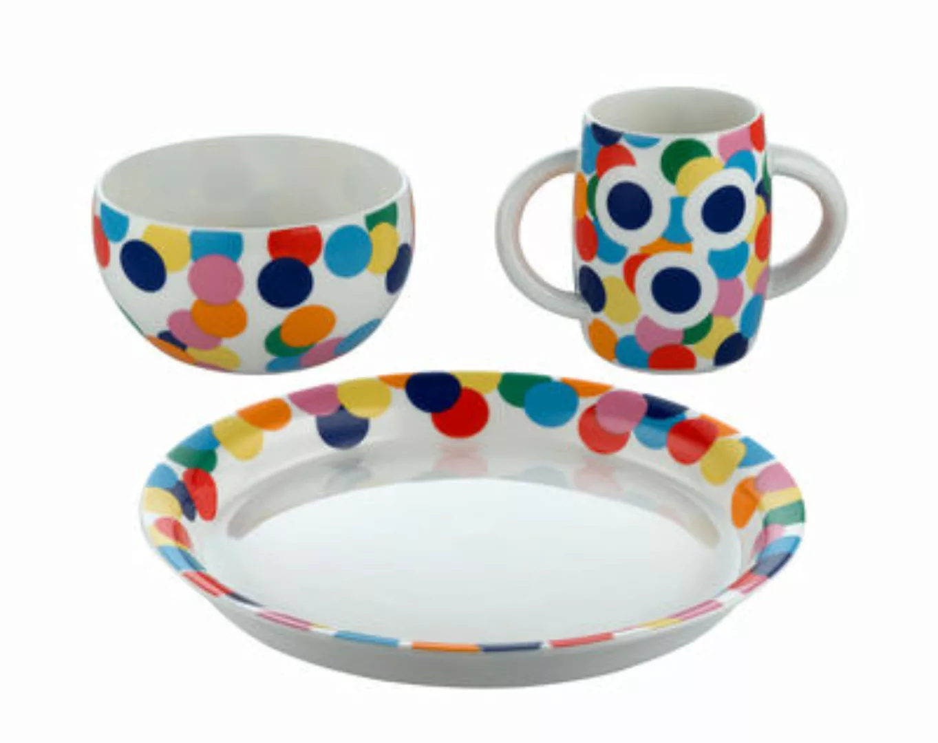 Kindergeschirr-Set Proust keramik bunt - Alessi - Bunt günstig online kaufen