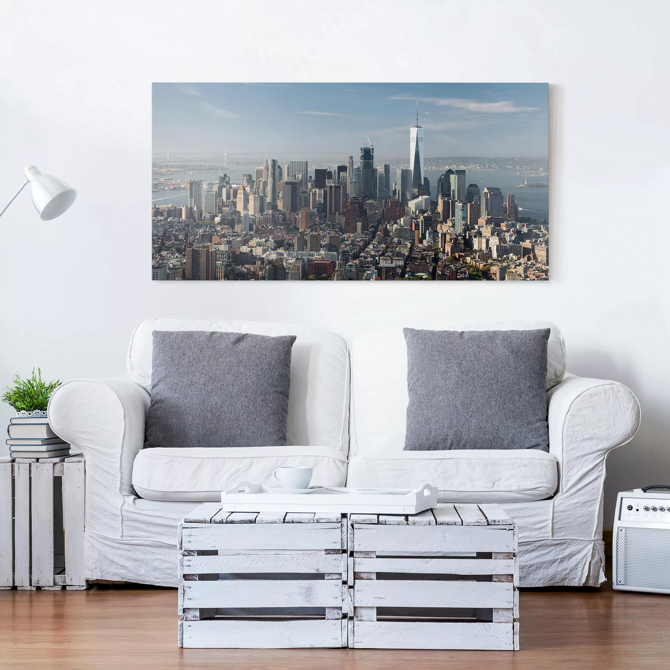 Leinwandbild Architektur & Skyline - Querformat Blick vom Empire State Buil günstig online kaufen