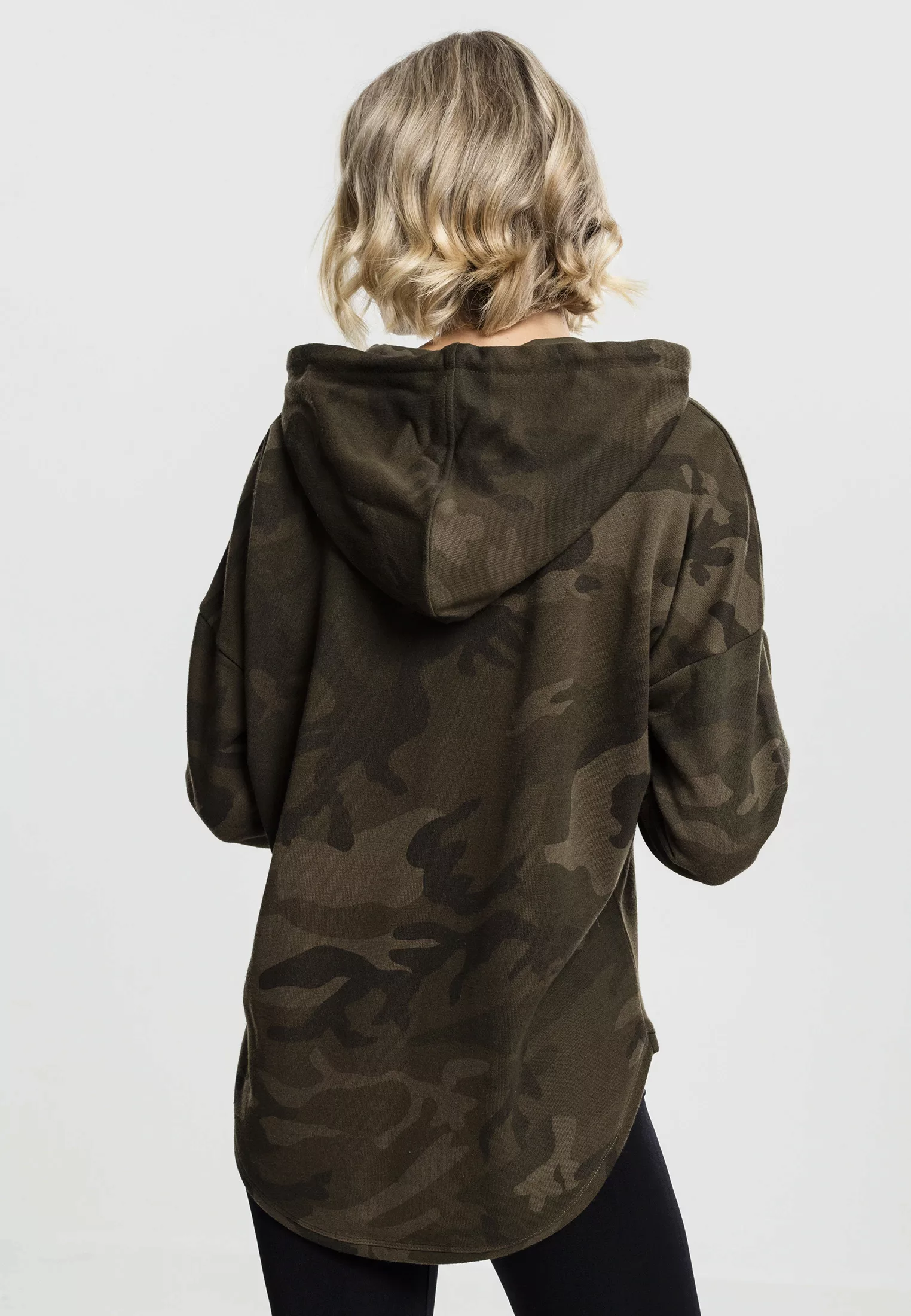 URBAN CLASSICS Rundhalspullover "Urban Classics Damen Ladies Oversized Camo günstig online kaufen