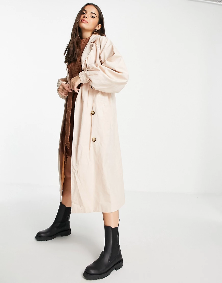 Daisy Street – Maxi-Trenchcoat-Neutral günstig online kaufen