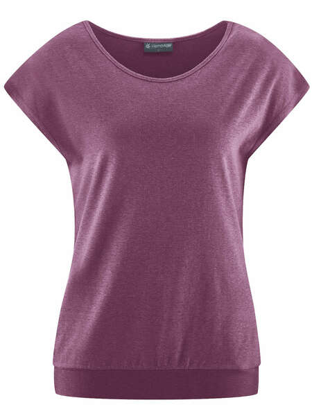 Damen Yoga T-shirt Hanf/bio-baumwolle günstig online kaufen