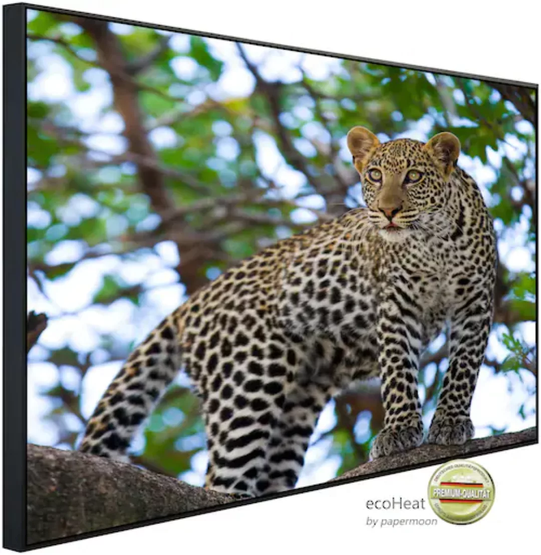 Papermoon Infrarotheizung »Leopard auf dem Baum«, sehr angenehme Strahlungs günstig online kaufen