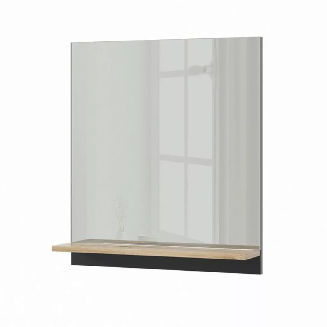 Vicco Badezimmerspiegelschrank Marelle, Anthrazit/Artisan-Eiche, 60 x 67 cm günstig online kaufen