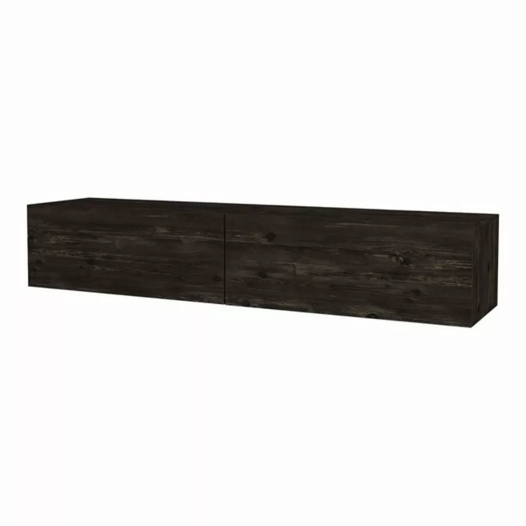 en.casa TV-Schrank »Toivakka« Fernsehschrank 135x31x25cm Eiche-Optik schwar günstig online kaufen