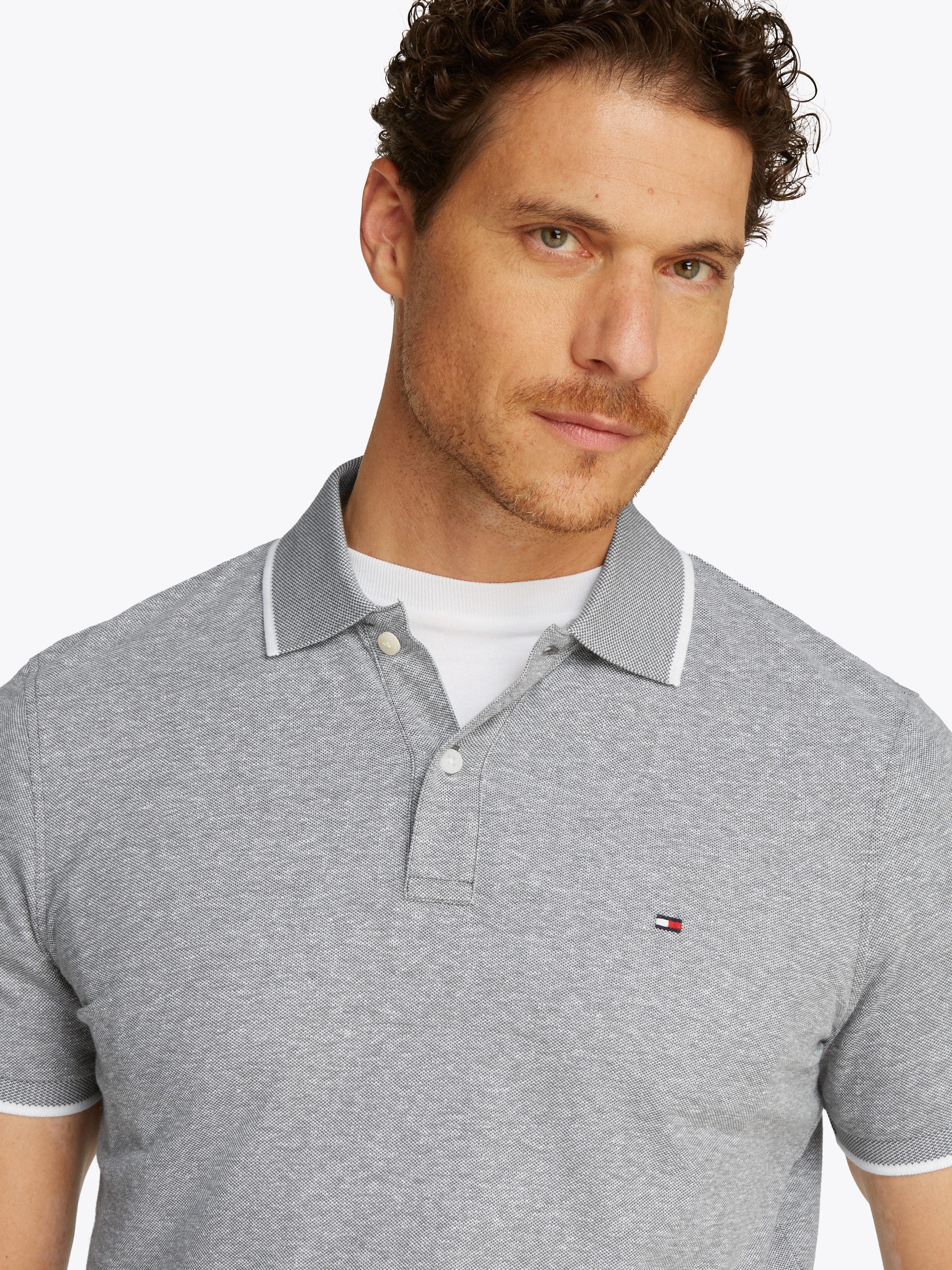 Tommy Hilfiger Linen Piqué Polo Shirt Grün - Größe XXL günstig online kaufen