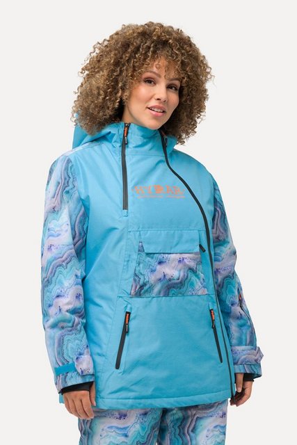 Ulla Popken Outdoorjacke Performance-Jacke Kapuze wasserdicht 2-Wege-Zipper günstig online kaufen