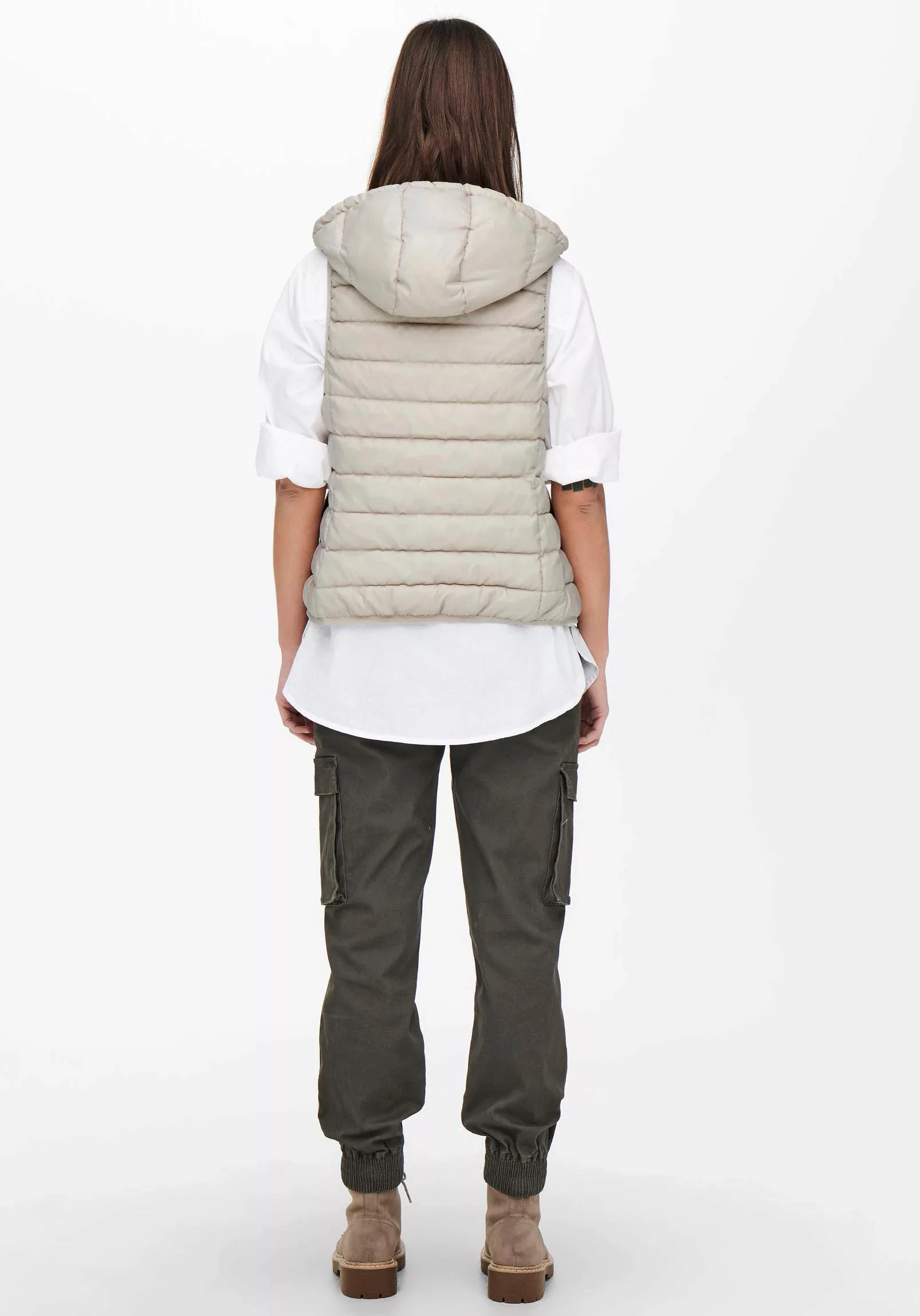 Only Damen Weste ONLNEWTAHOE HOOD WAISTCOAT günstig online kaufen