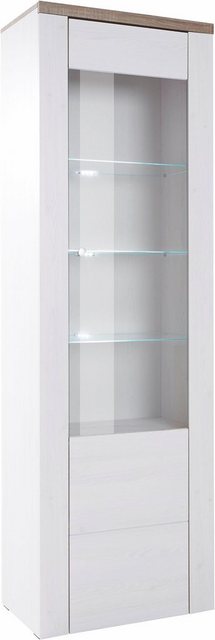 Home affaire Vitrine "Larona, zeitlose Glasvitirne, Hochschrank Höhe 145 cm günstig online kaufen