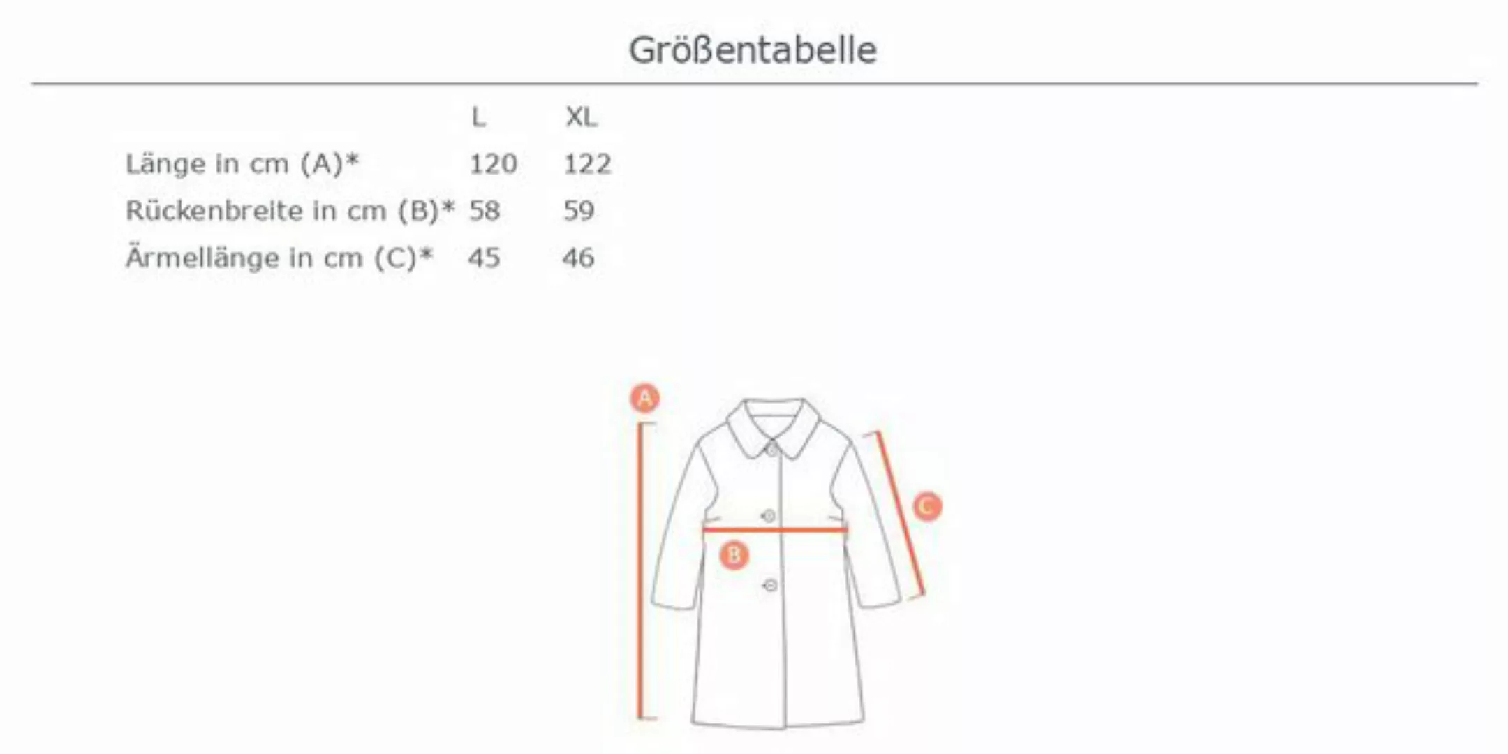 Ital-Design Langmantel Damen Freizeit (87392287) Kariert Leichte Mäntel in günstig online kaufen