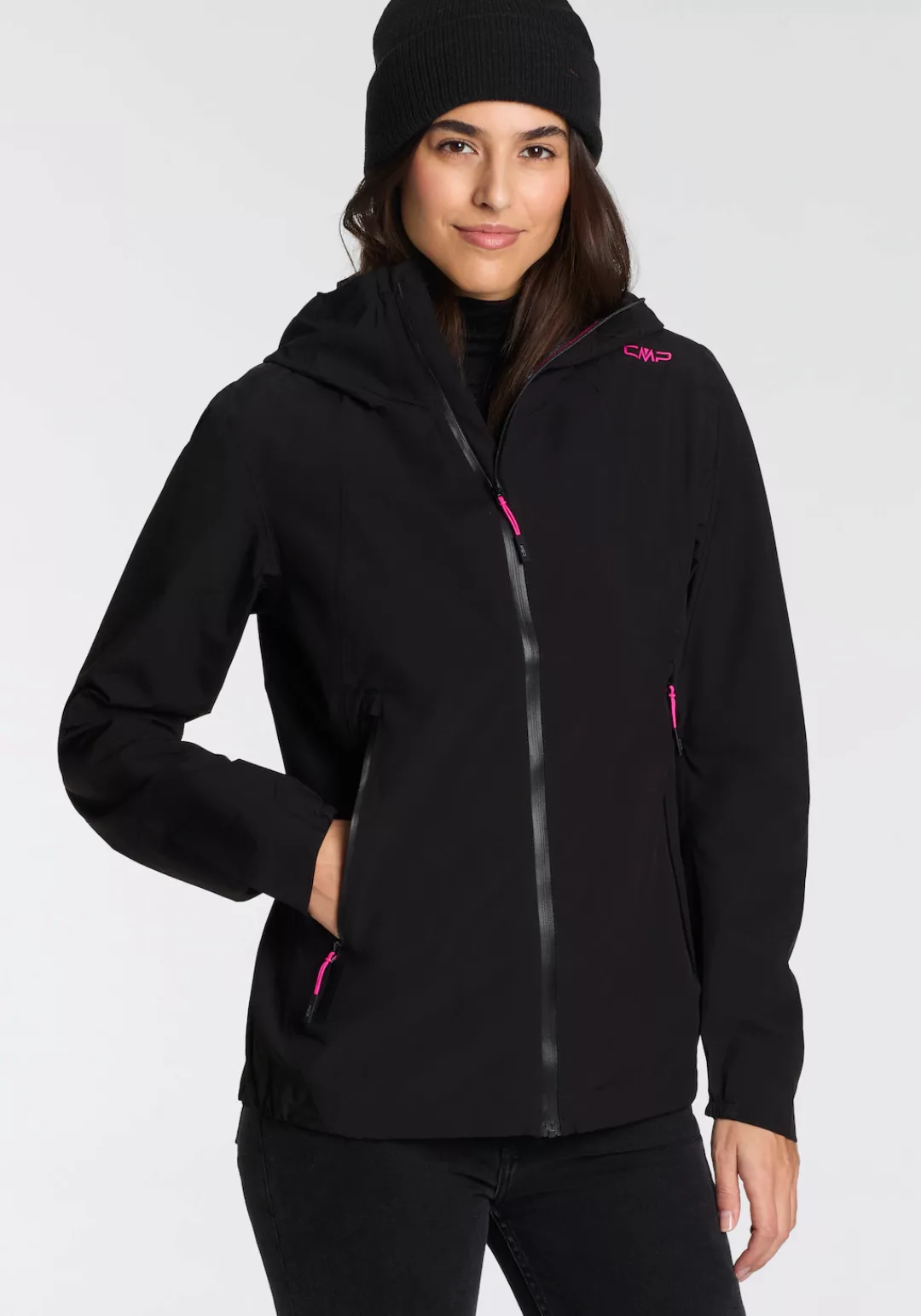 CMP Softshelljacke "WOMAN JACKET FIX HOOD", mit Kapuze günstig online kaufen