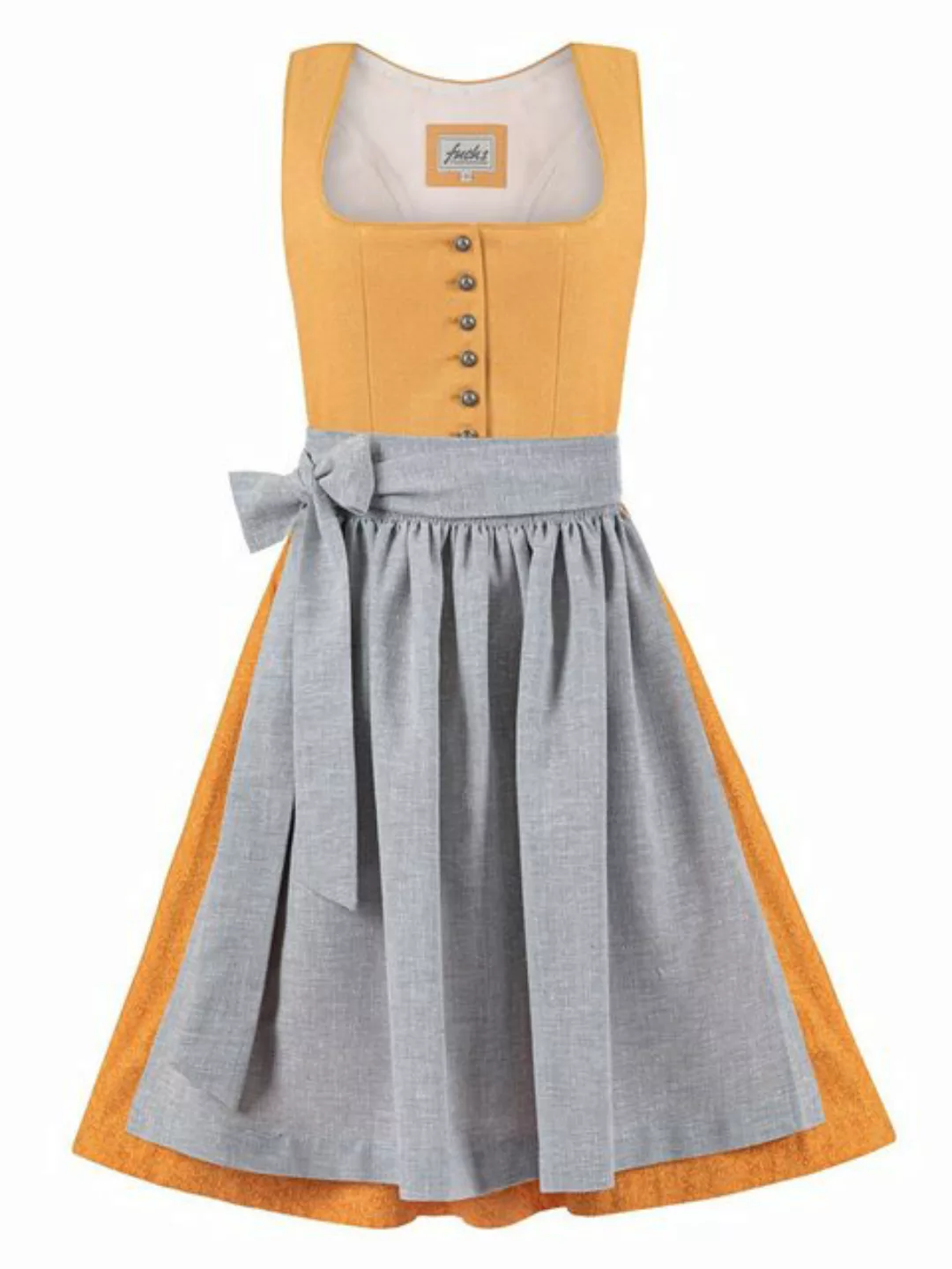 Trachten24.de Dirndl Midi Dirndl Lene curry (2-tlg) Rockteil 70cm günstig online kaufen