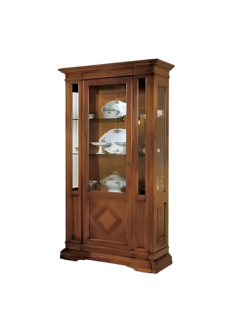 Xlmoebel Vitrine Luxuriöser Wohnzimmerschrank aus Holz im italienischen Sti günstig online kaufen