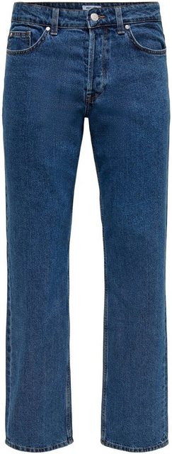 ONLY & SONS Regular-fit-Jeans ONSEDGE STRAIGHT BROMO 0017 DOT DNM NOOS günstig online kaufen