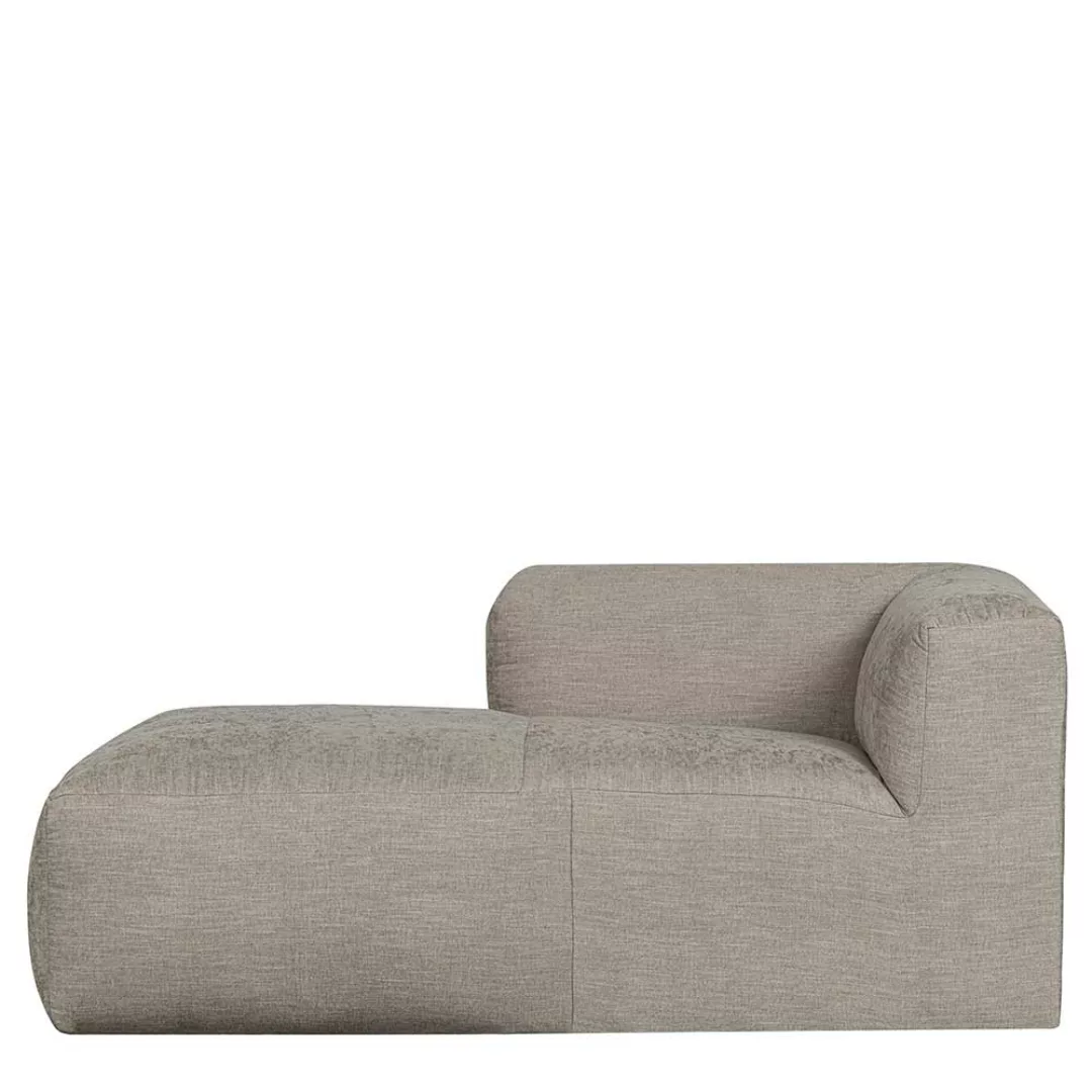 Lounge Sofa Element rechts in Beigegrau Stoff Skandi Design günstig online kaufen