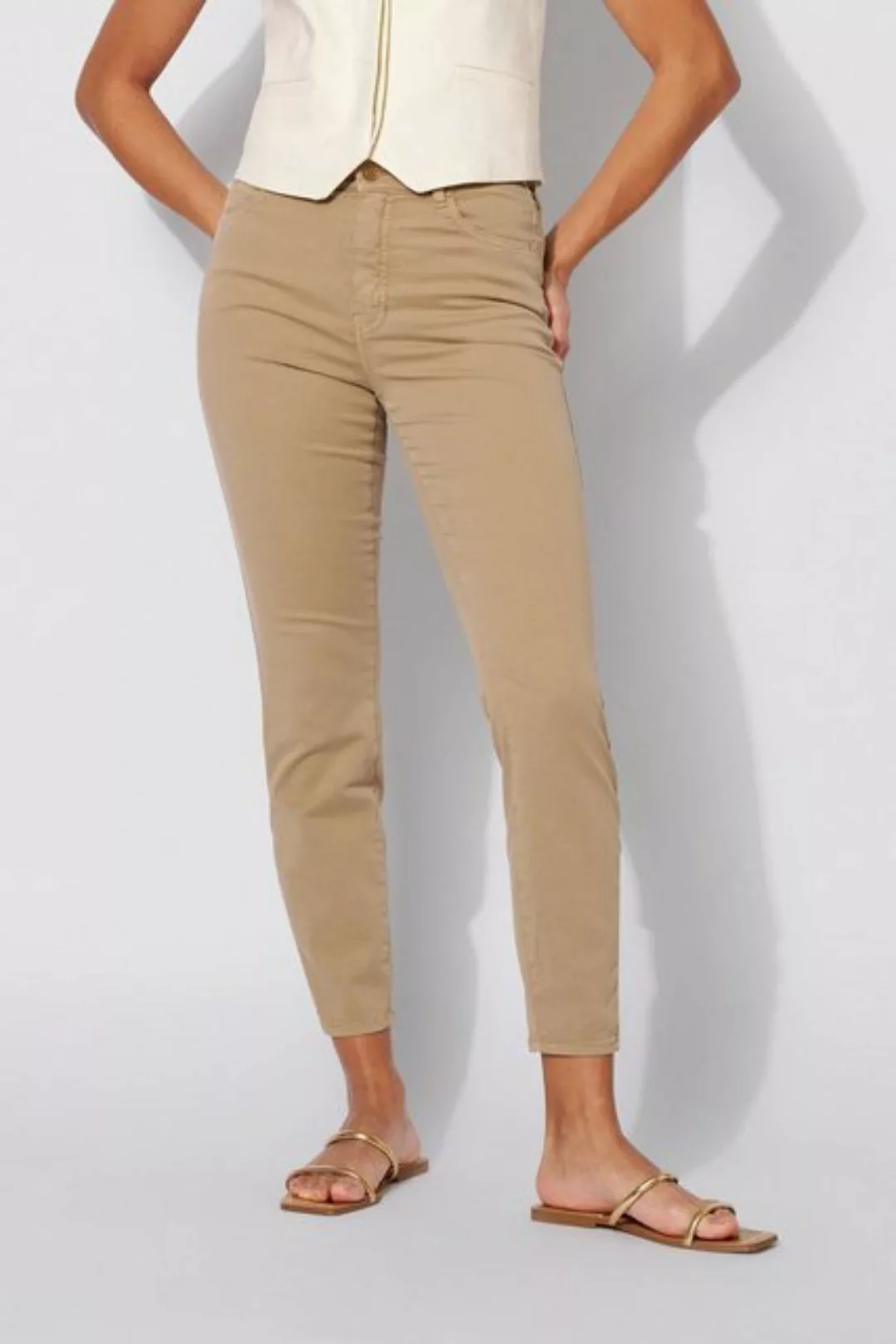 ROSNER 5-Pocket-Hose Audrey2_079 mit Goldknöpfen günstig online kaufen