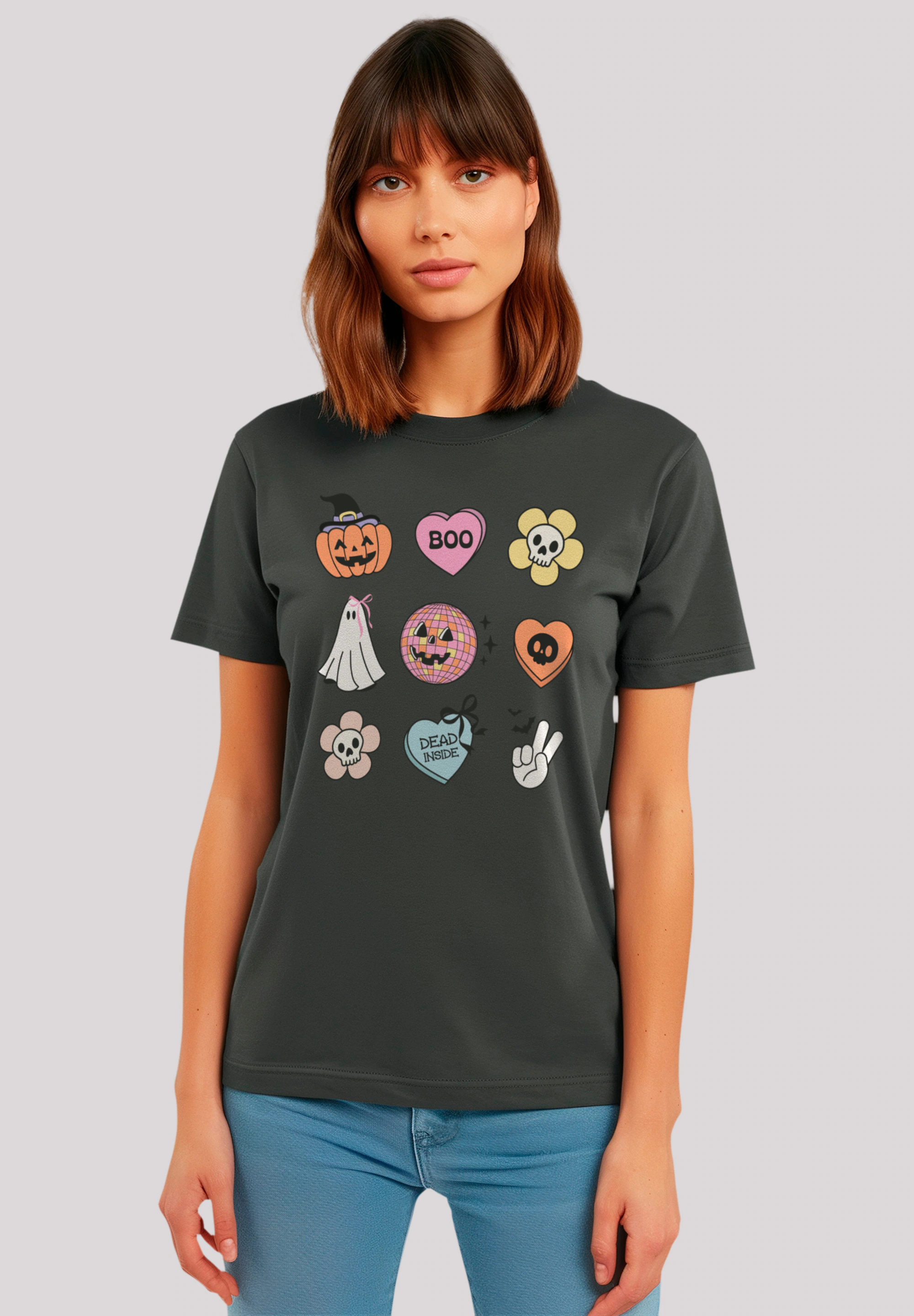 F4NT4STIC T-Shirt "Retro Halloween Icons", Premium Qualität günstig online kaufen