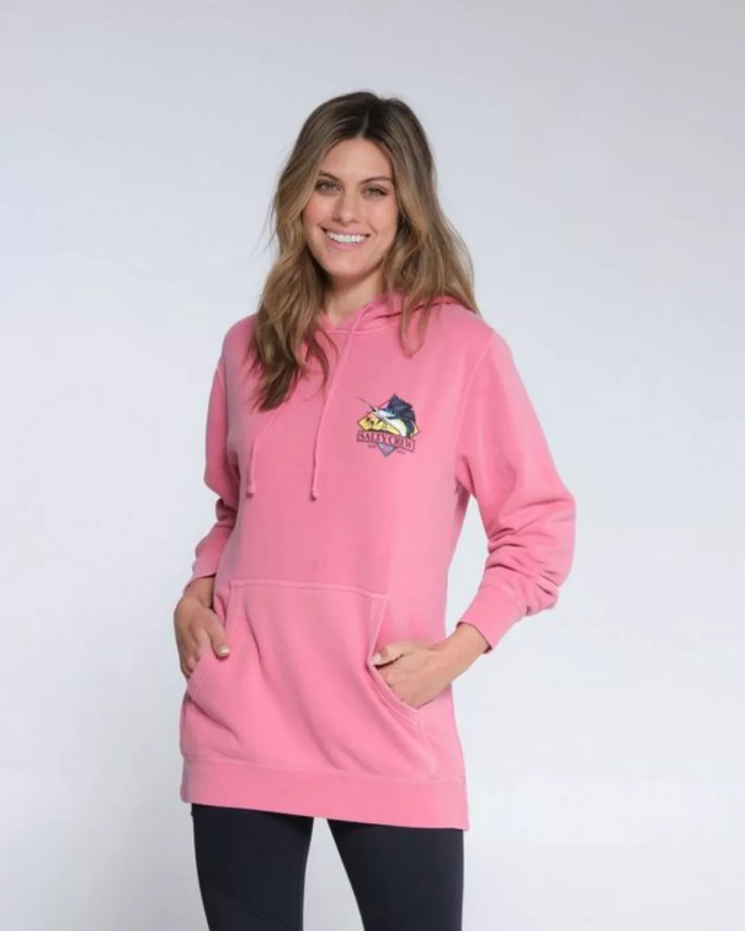 Salty Crew Hoodie Salty Crew Go Sailin Boyfriend Hoody Deep Pink S günstig online kaufen