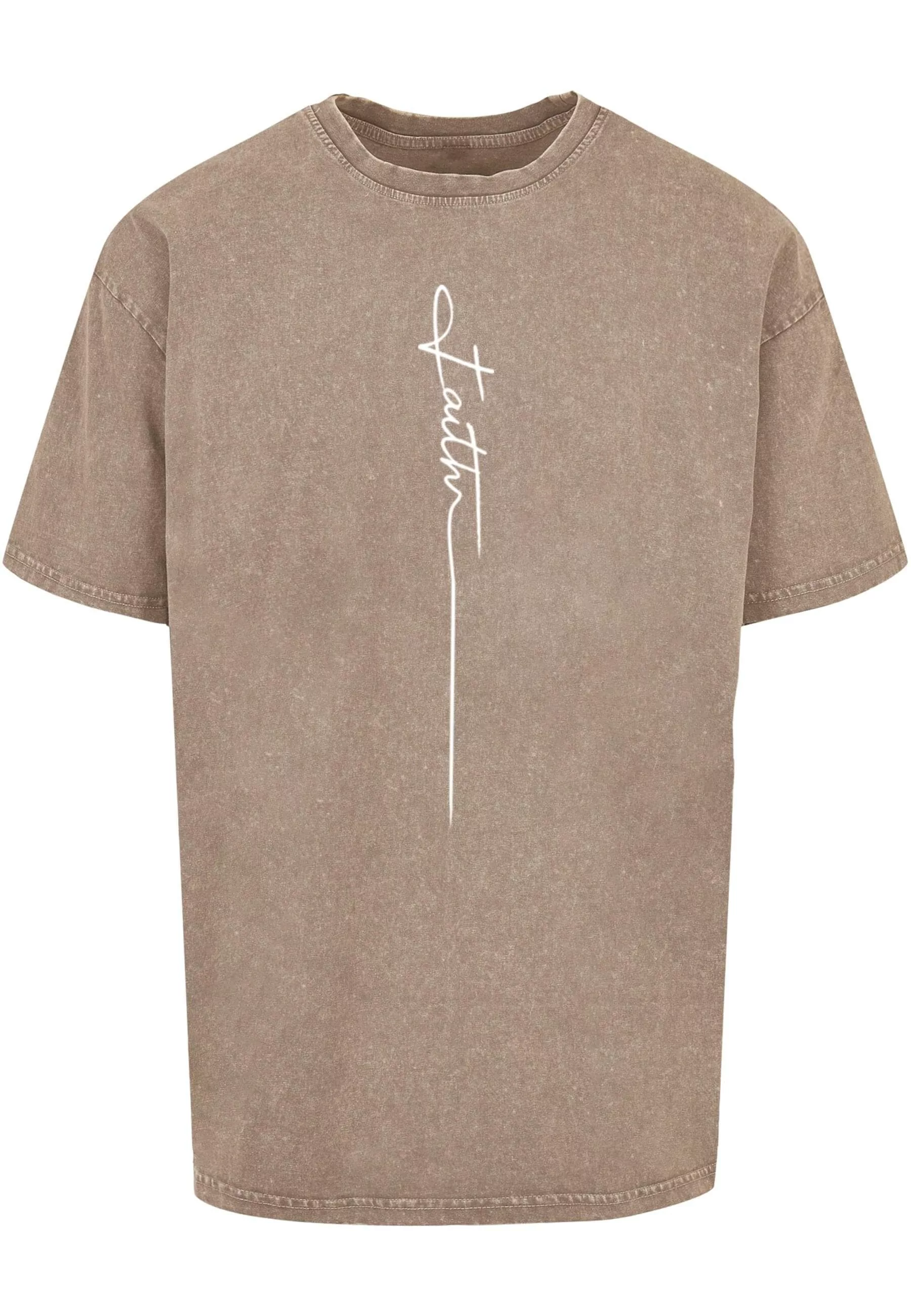 Merchcode T-Shirt "Merchcode Herren Faith Acid Washed Oversized Tee" günstig online kaufen