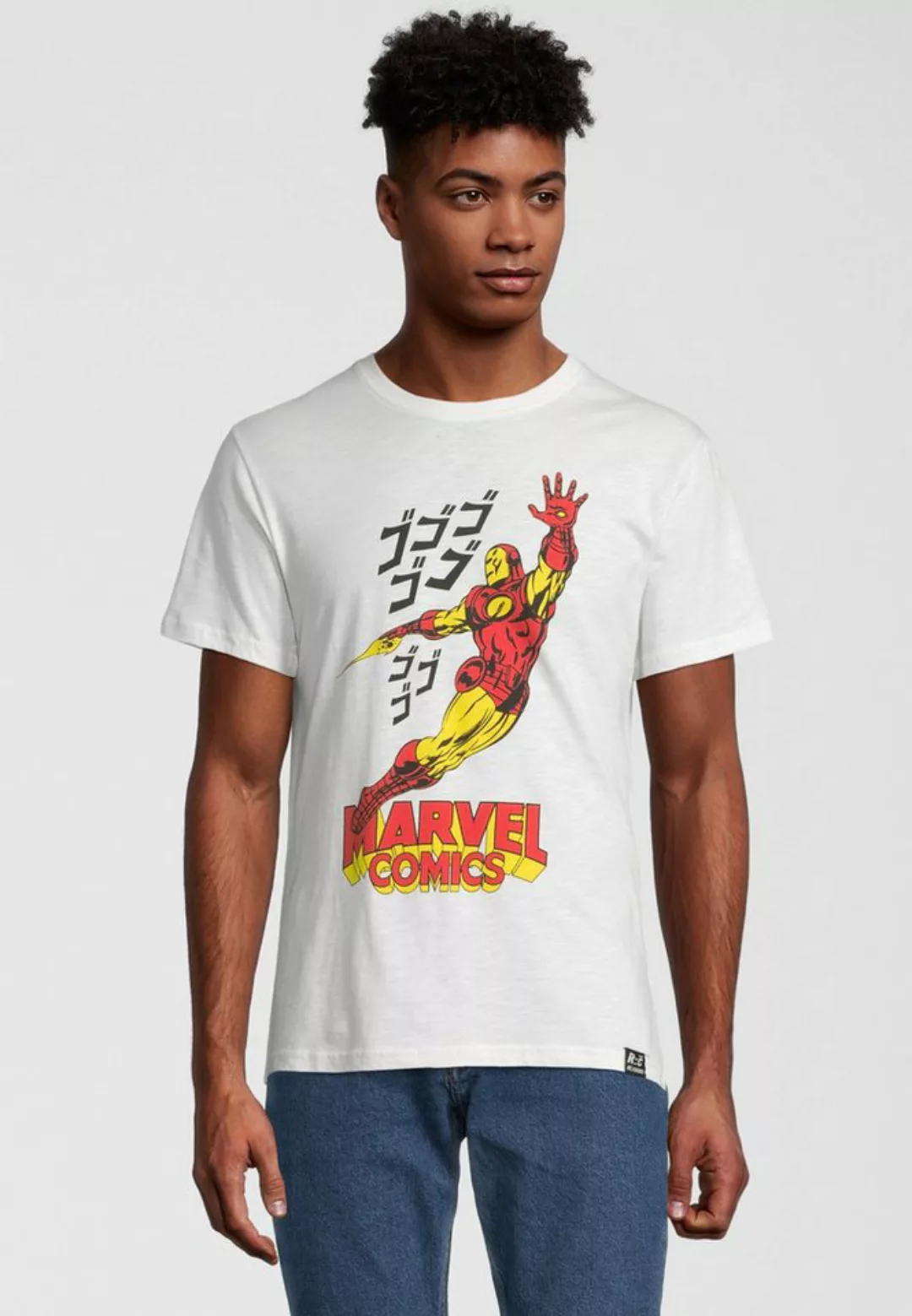 Recovered T-Shirt Marvel Comics Iron Man Japan GOTS zertifizierte Bio-Baumw günstig online kaufen