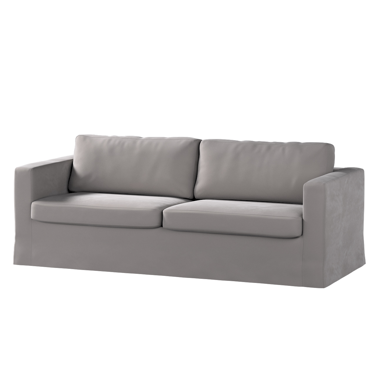Bezug für Karlstad 3-Sitzer Sofa nicht ausklappbar, lang, taupengrau, Bezug günstig online kaufen