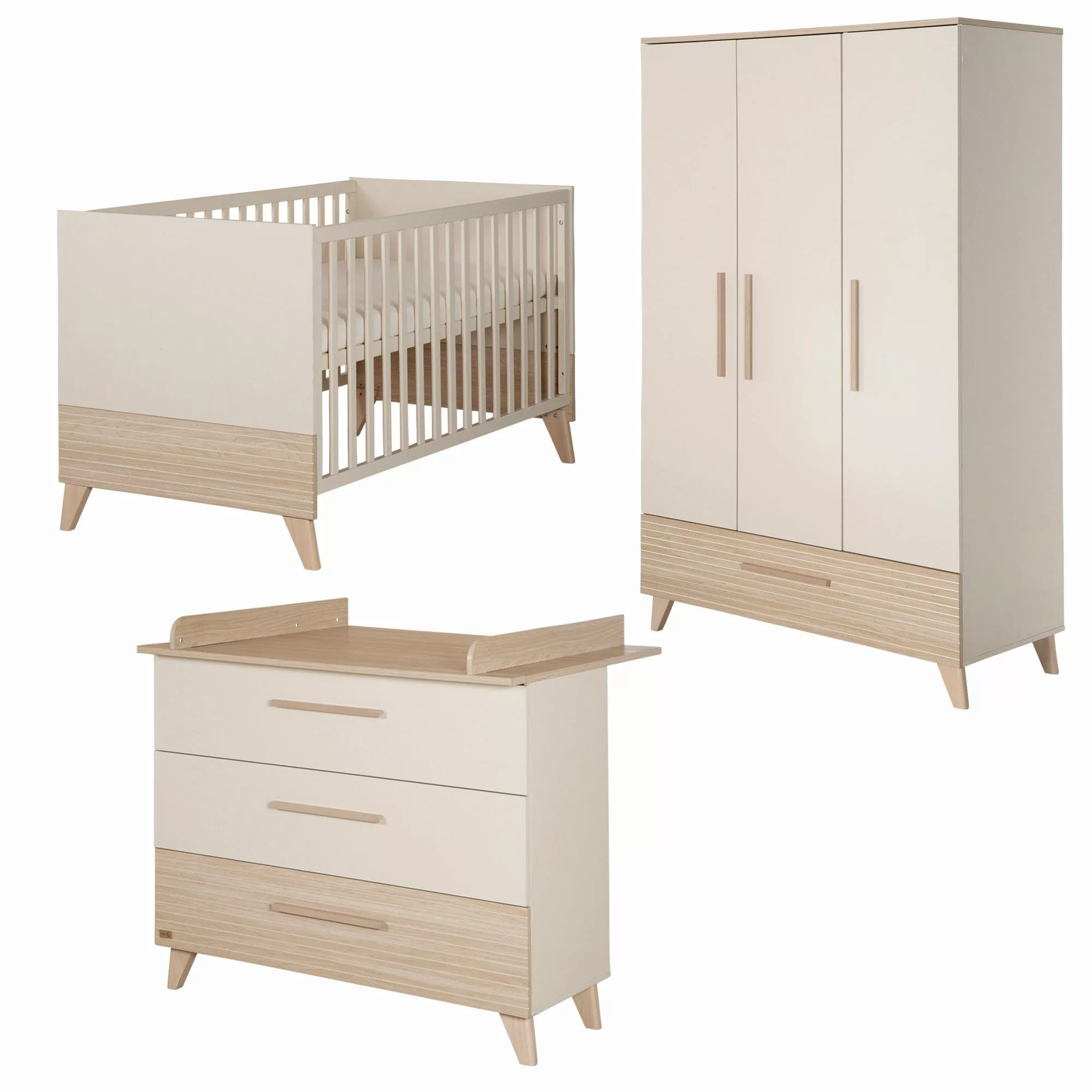 roba® Babyzimmer-Komplettset Sidney - modernes Kinderzimmer günstig online kaufen