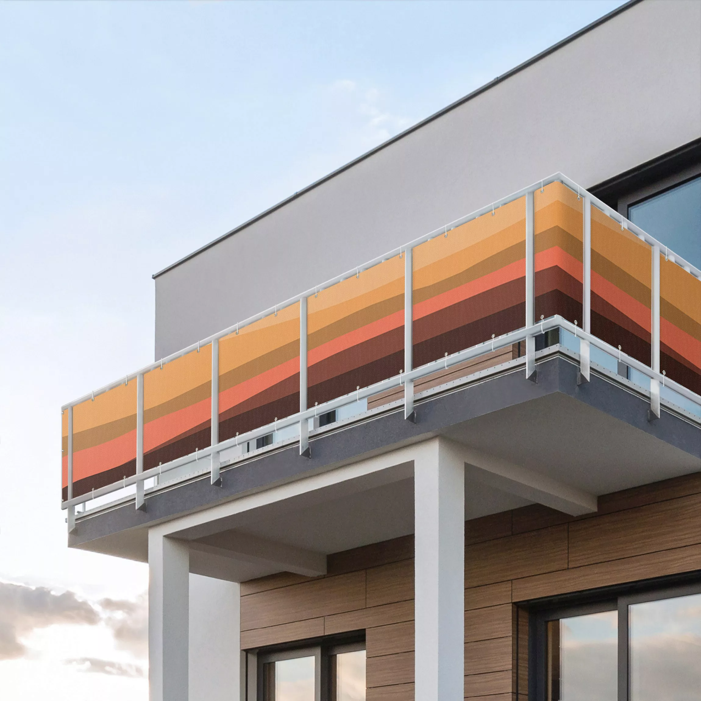 Balkon Sichtschutz Dünen im Farbspiel günstig online kaufen