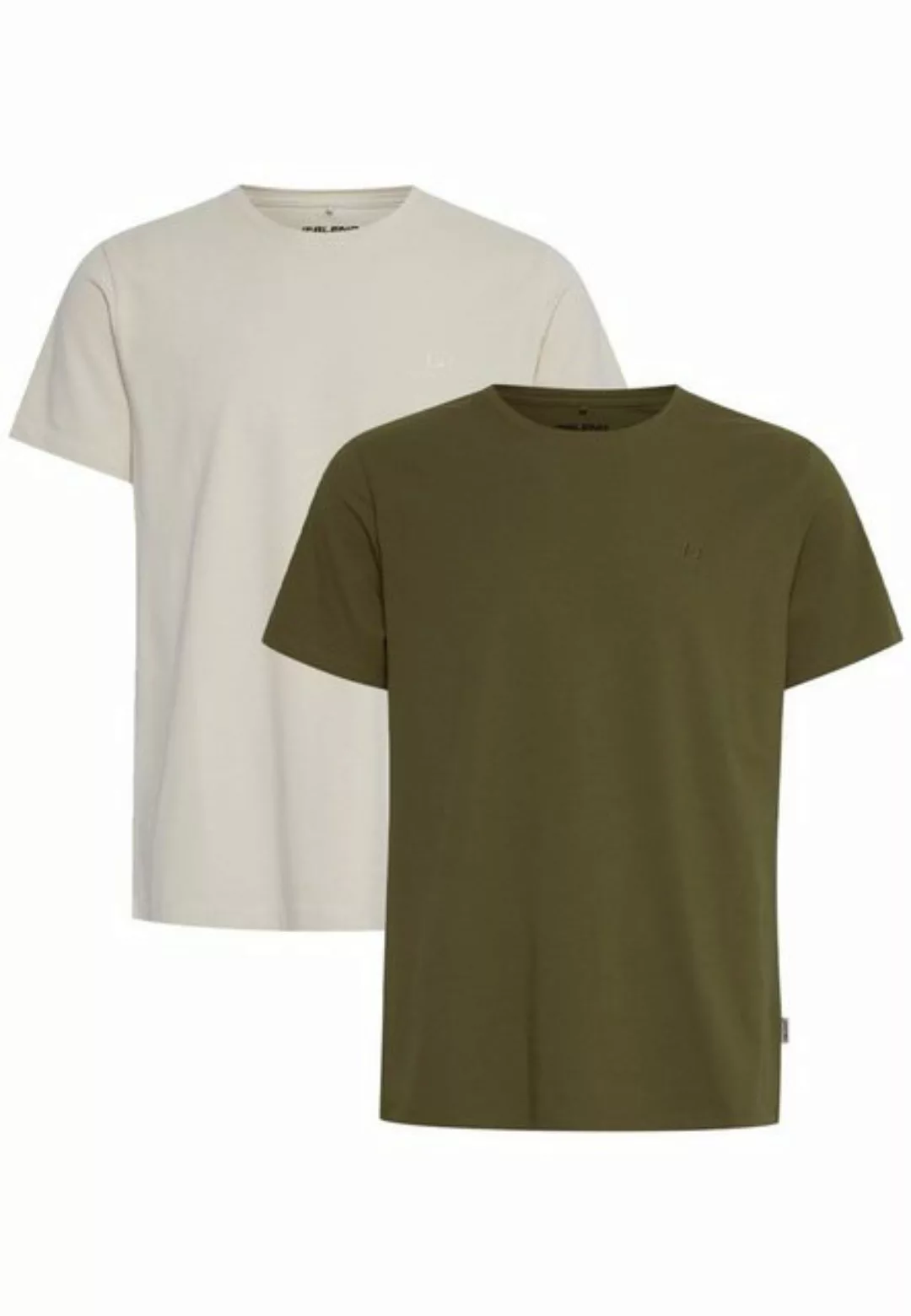 Blend T-Shirt Rundhals T-Shirt 2-er Stück Pack Basic Shirt BHDinton tee cre günstig online kaufen