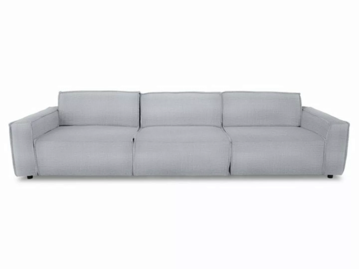 SANSIBAR Living Sofa Sofa SANSIBAR 3 Sitzer KARLSHAM BHT 314x76x101 cm silb günstig online kaufen