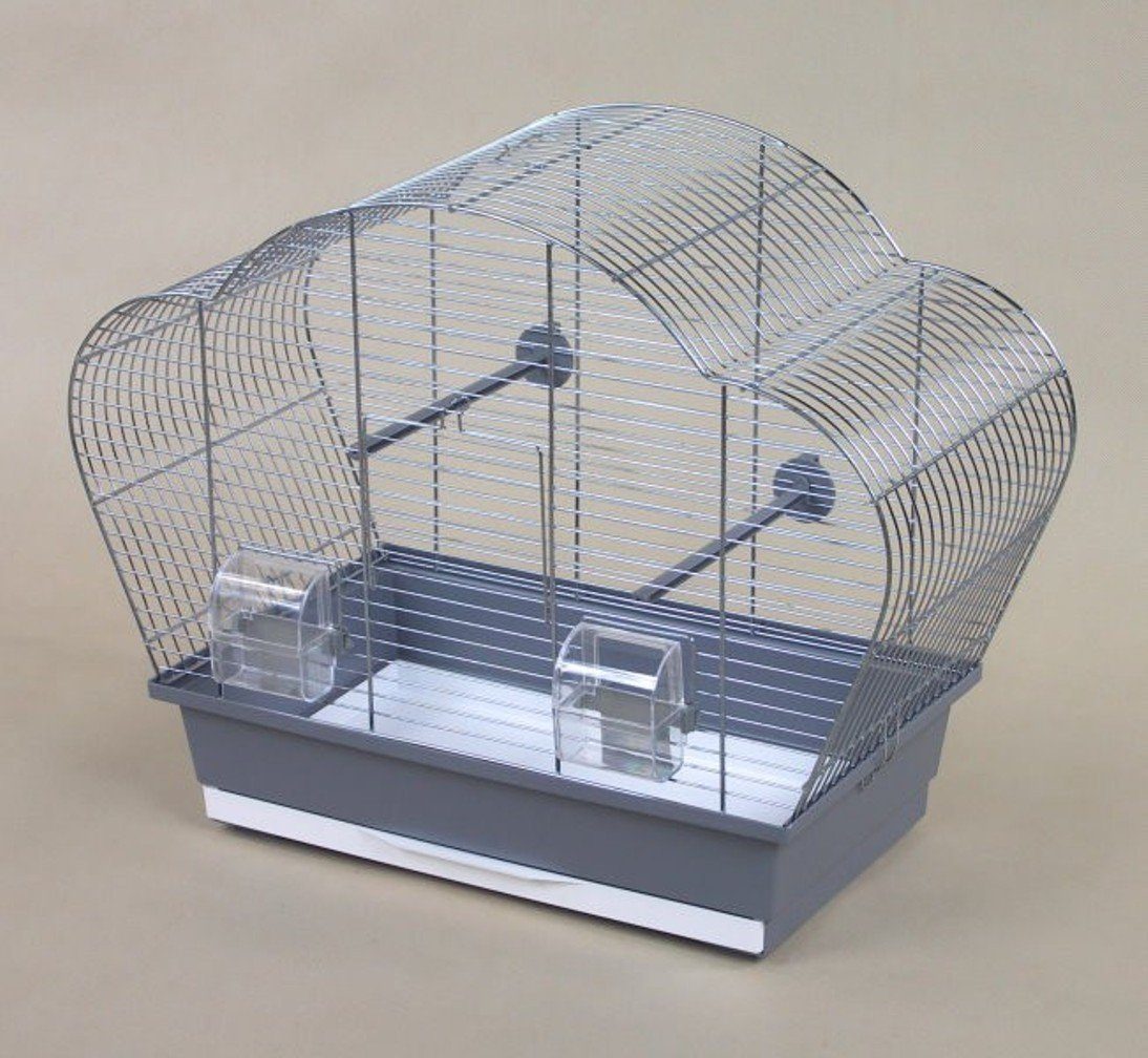 M.O. Vogelkäfig Vogelkäfig Beta Chrom grau günstig online kaufen
